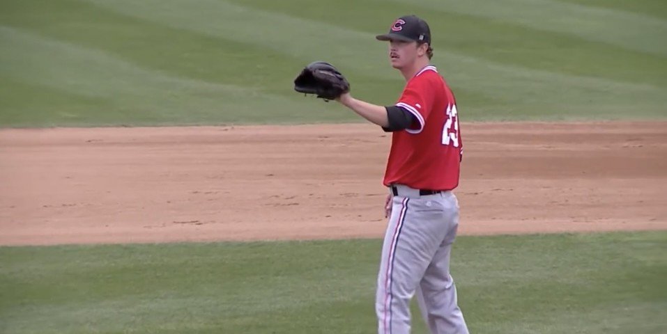Lucas Williams on the mound for the Mules